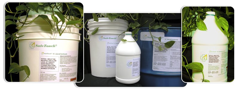 SafeTouch liquid antimicrobial concentrates in pails and jugs for thermoset resins